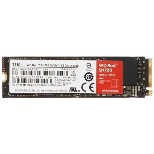 Твердотельный накопитель Western Digital 1000 Gb Red (WDS100T1R0C)