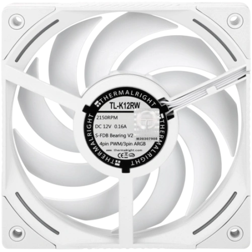 Вентилятор для корпуса Thermalright TL-K12RW Reverse ARGB White (TRTLK12RW)