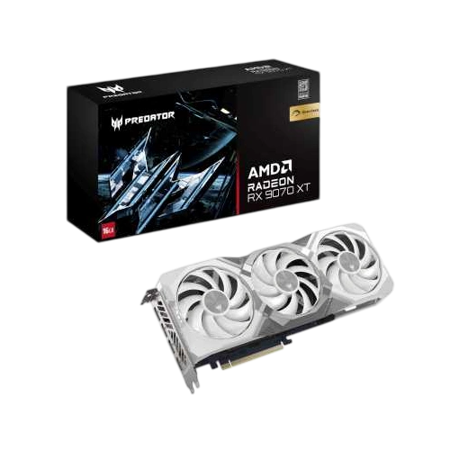 Видеокарта Acer (DP.Z4FWW.P02) Radeon RX 9070 XT 16GB PREDATOR BIFROST WHITE OC