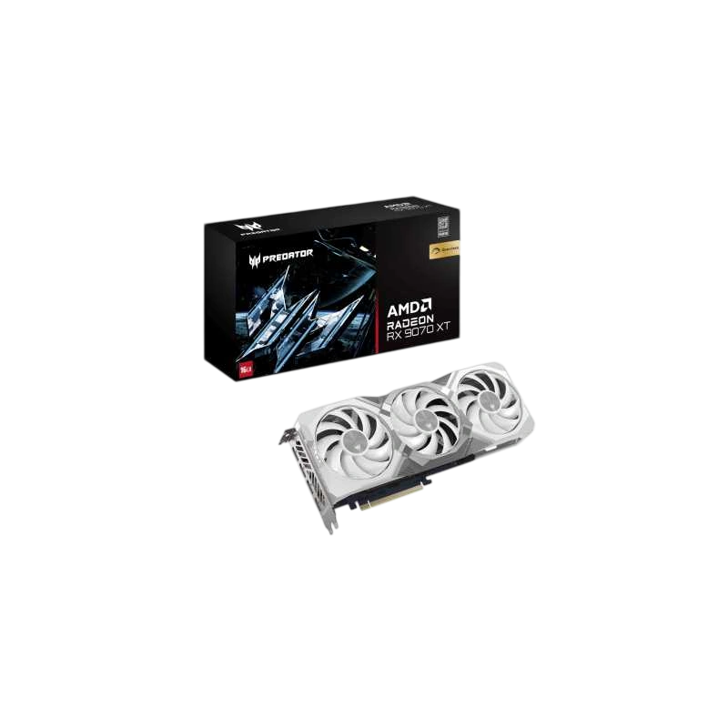Видеокарта Acer (DP.Z4FWW.P02) Radeon RX 9070 XT 16GB PREDATOR BIFROST WHITE OC