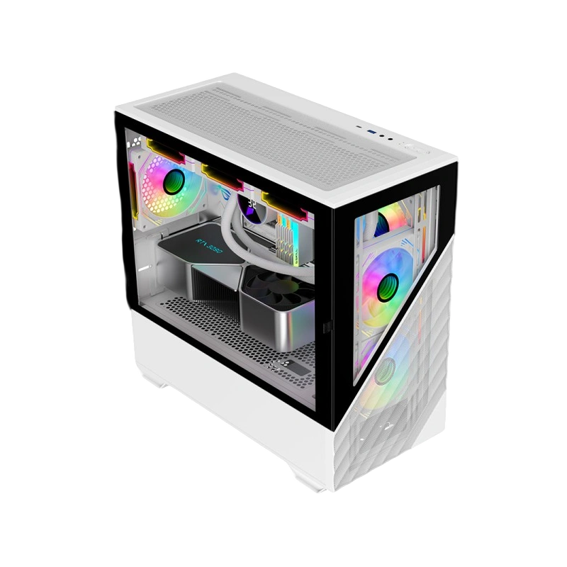 Компьютерный корпус 1STPLAYER DK D7 LED White (D7-WH-3F1-W)