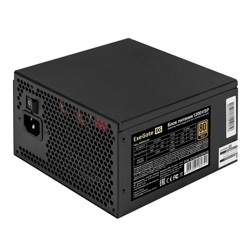 Блок питания ExeGate 1200W (EX297235RUS) 16 Pin (PCIe 5.0 Connector Cable Details)