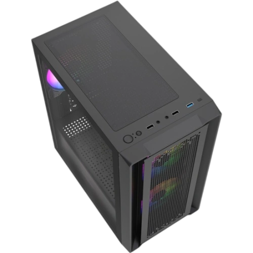 Компьютерный корпус Powercase Mistral SM04 TG ARGB Black (CMMSM04B-A3)