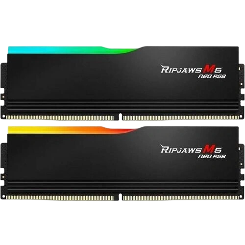 Оперативная память 64 Gb 6000 MHz G.Skill RIPJAWS M5 NEO RGB Black (F5-6000J3636F32GX2-RM5NRK)