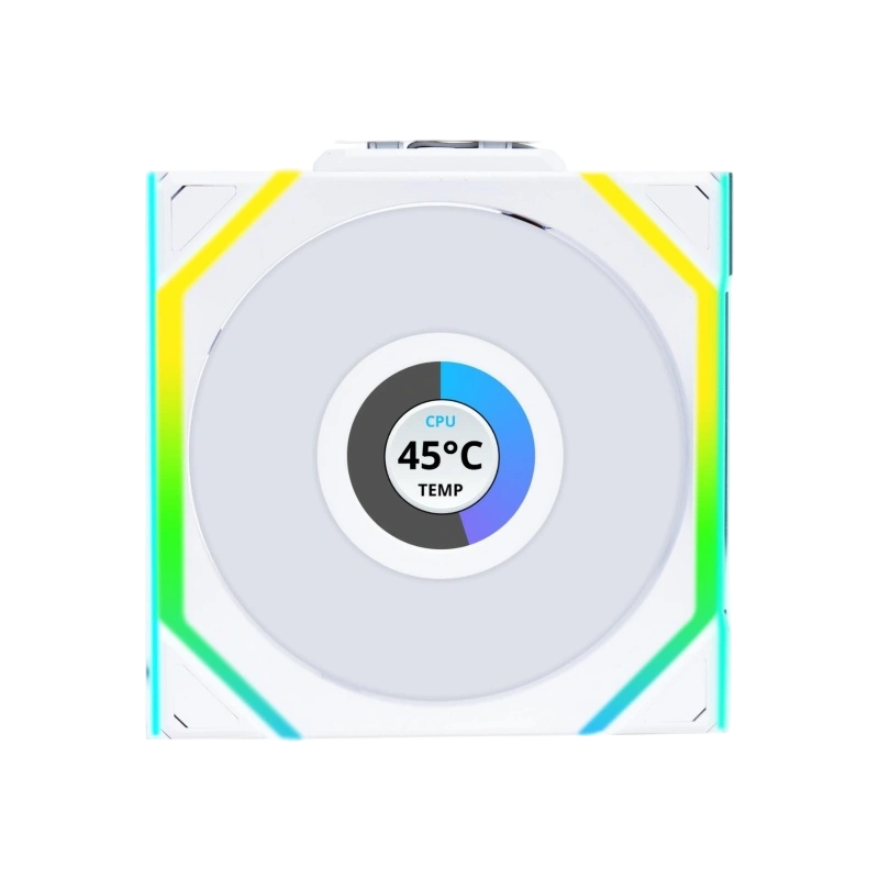 Комплект вентиляторов для корпуса Lian Li UNI FAN SL WIRELESS LCD 120 Reverse Blade ARGB White (G99.12RSLLCD1W3W.R0)