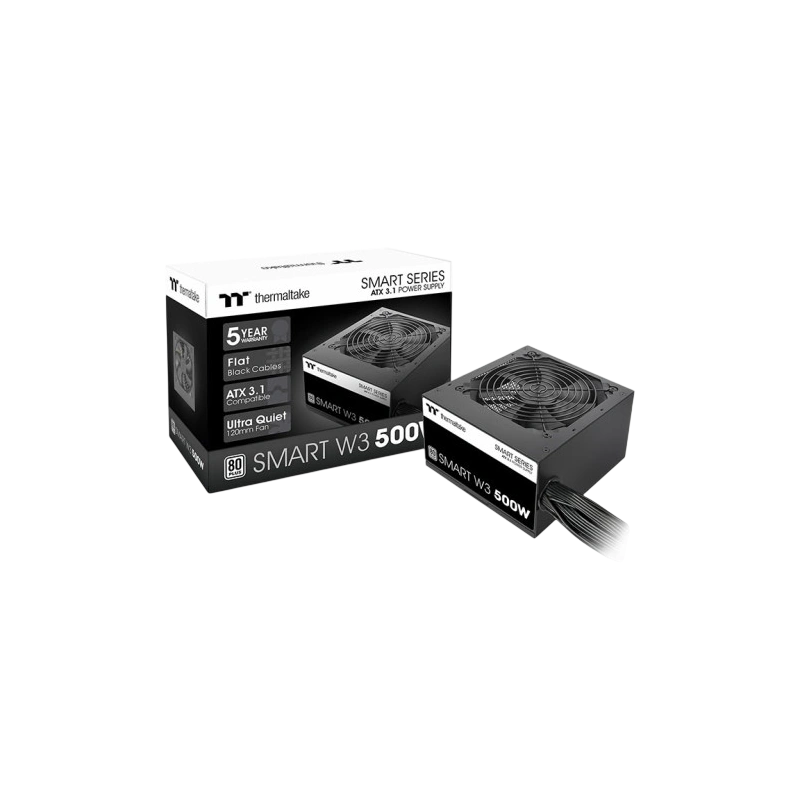 Блок питания Thermaltake 500W SMART W3 500 (PS-SPW-0500NNFAWE-1)