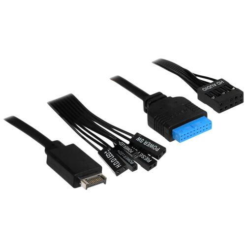 Компьютерный корпус Powercase VISION Black V2 TG Black (CVBAV2-L0) документация