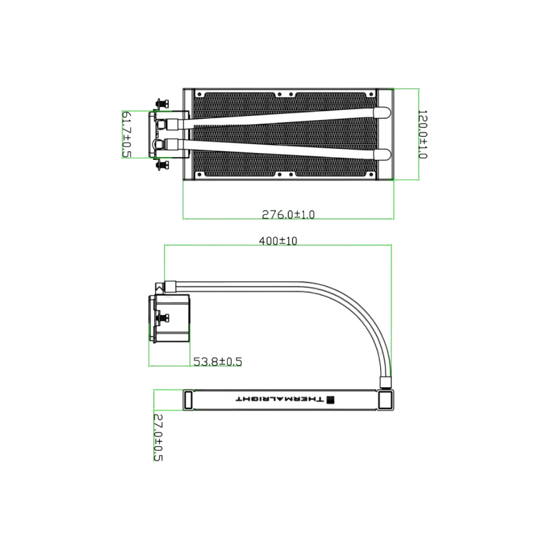 Система жидкостного охлаждения для процессора Thermalright Frozen Prism 240 ARGB White (TRFP240AW)
