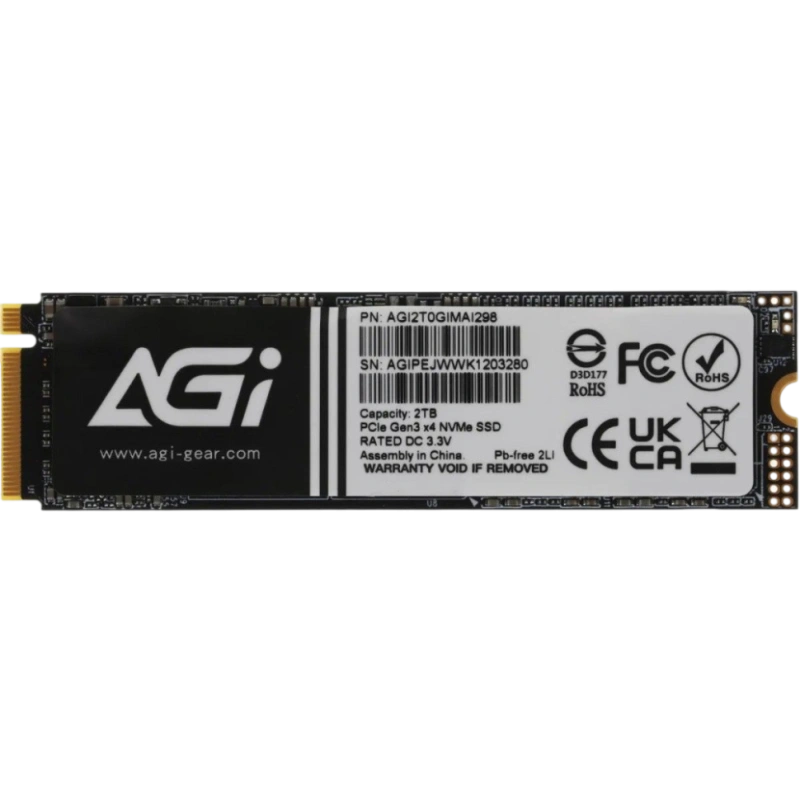 Твердотельный накопитель AGI AI298 2000 Gb (AGI2T0GIMAI298-CB) BOX