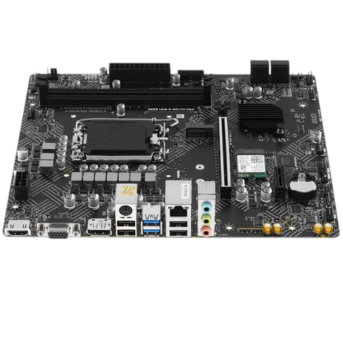Материнская плата MSI PRO H610M-G WIFI DDR4 2 x кабель SATA, антенна Wi-Fi, диск с ПО, документация, задняя планка, крепеж для разъема M.2