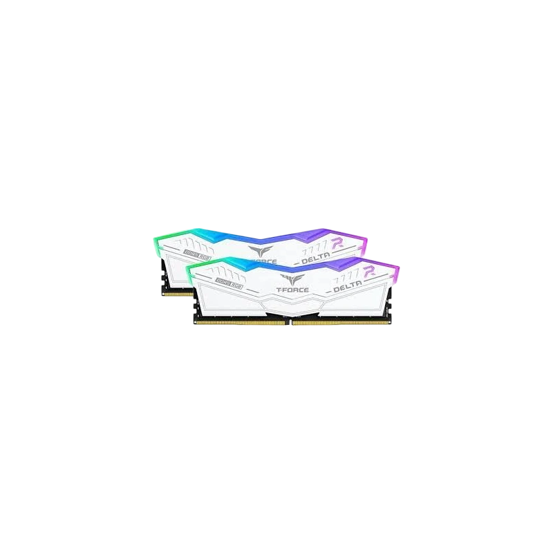 Оперативная память 64 Gb 6000 MHz Team Group T-FORCE DELTA RGB White (FF4D564G6000HC38ADC01)