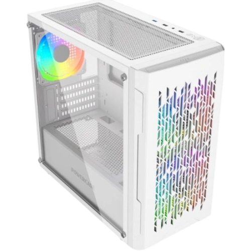 Компьютерный корпус Powercase Mistral Micro D3W TG ARGB PWM White (CMMDW-A3)