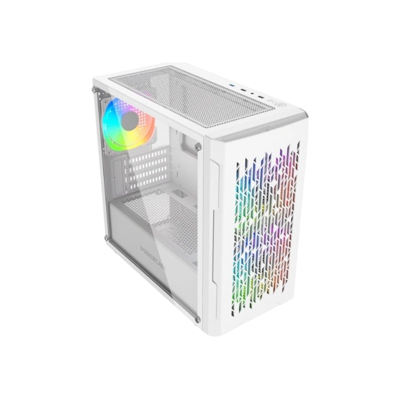 Компьютерный корпус Powercase Mistral Micro D3W TG ARGB PWM White (CMMDW-A3)
