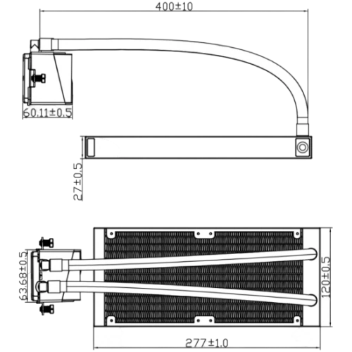 Система жидкостного охлаждения для процессора Thermalright Frozen Infinity 240 ARGB White (TRFI240W)