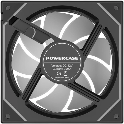 Вентилятор для корпуса Powercase (M52-12 ARGB) Black комплект крепежа