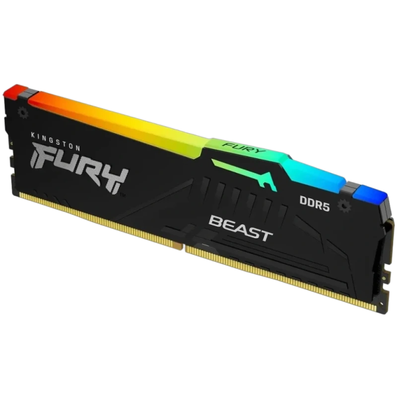 Оперативная память 32 Gb 6400 MHz Kingston FURY Beast RGB Black (KF564C32BBEA-32)