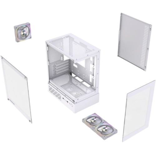 Компьютерный корпус Powercase Vision Micro M1 TG ARGB White (CVMM1W-A3)