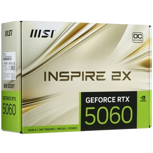 Видеокарта MSI (G5060-8I2C) GeForce RTX 5060 8G INSPIRE 2X OC