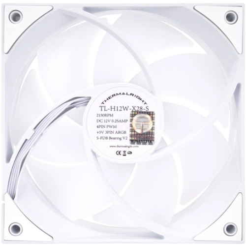 Вентилятор для корпуса Thermalright TL-H12W-X28-S ARGB White (TRTLH12WX28S)