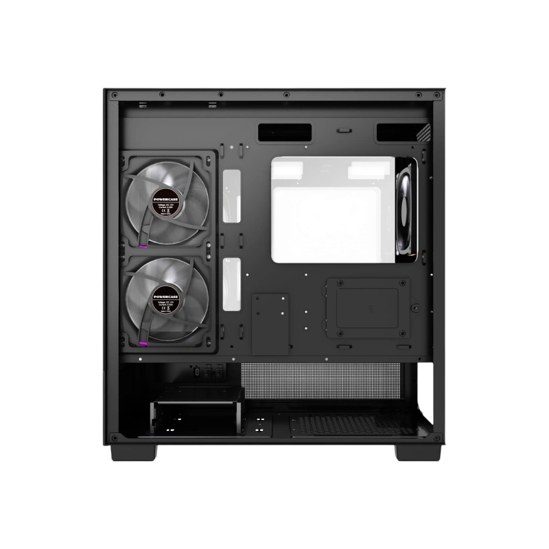 Компьютерный корпус Powercase Vision Micro S3B TG ARGB Black (CVMMSB-A3)