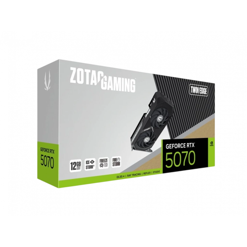 Видеокарта ZOTAC (ZT-B50700E-10P) GeForce RTX 5070 12GB Twin Edge