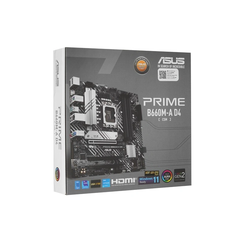 Материнская плата ASUS PRIME B660M-A D4-CSM (90MB19K0-M1EAYC)