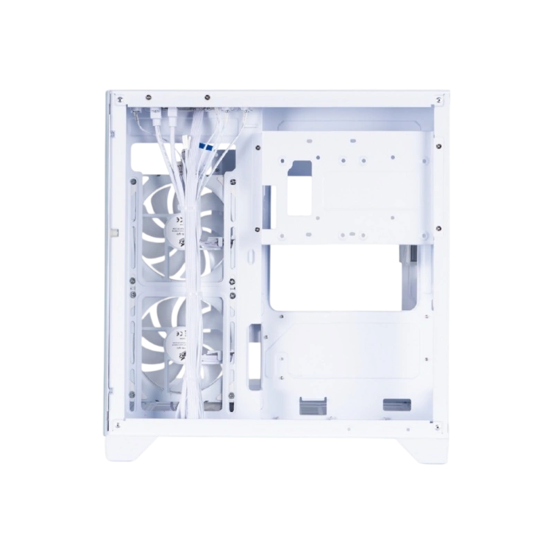 Компьютерный корпус 1STPLAYER MEGAVIEW MV5-TP ARGB White (MV5-TP-WH-2FC7R-W-1FC7-W)