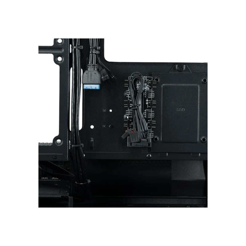 Компьютерный корпус XASTRA Q400M 5ARGB-C6-UC ARGB Black (Q400M-5FM12A-C6-UC)