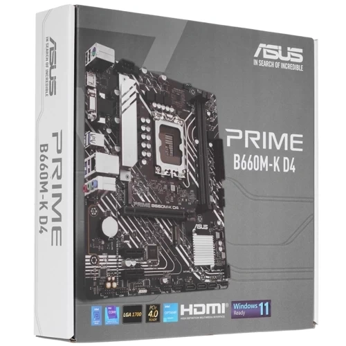 Материнская плата ASUS PRIME B660M-K D4 (90MB1950-M1EAY0)