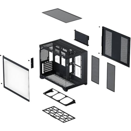 Компьютерный корпус XASTRA QW500M 6ARGB-FC-C6-UC Black (QW500M-1FA36A-1FA24A-1FC1)