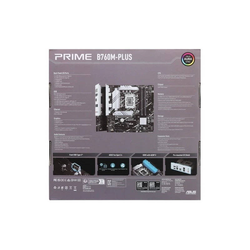 Материнская плата ASUS PRIME B760M-PLUS (90MB1GY0-M0EAY0)