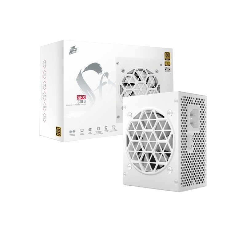 Блок питания 1STPLAYER 850W SFX GOLD White (PS-850SFX-WH) документация, комплект кабелей, комплект крепежа
