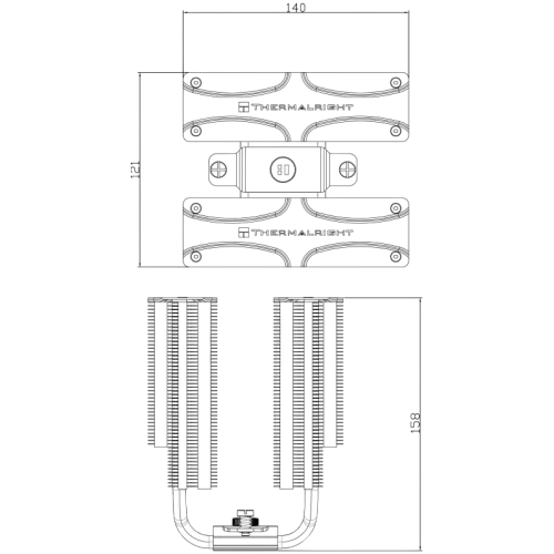 Кулер для процессора Thermalright Frost Commander 140 White (TRFC140W)