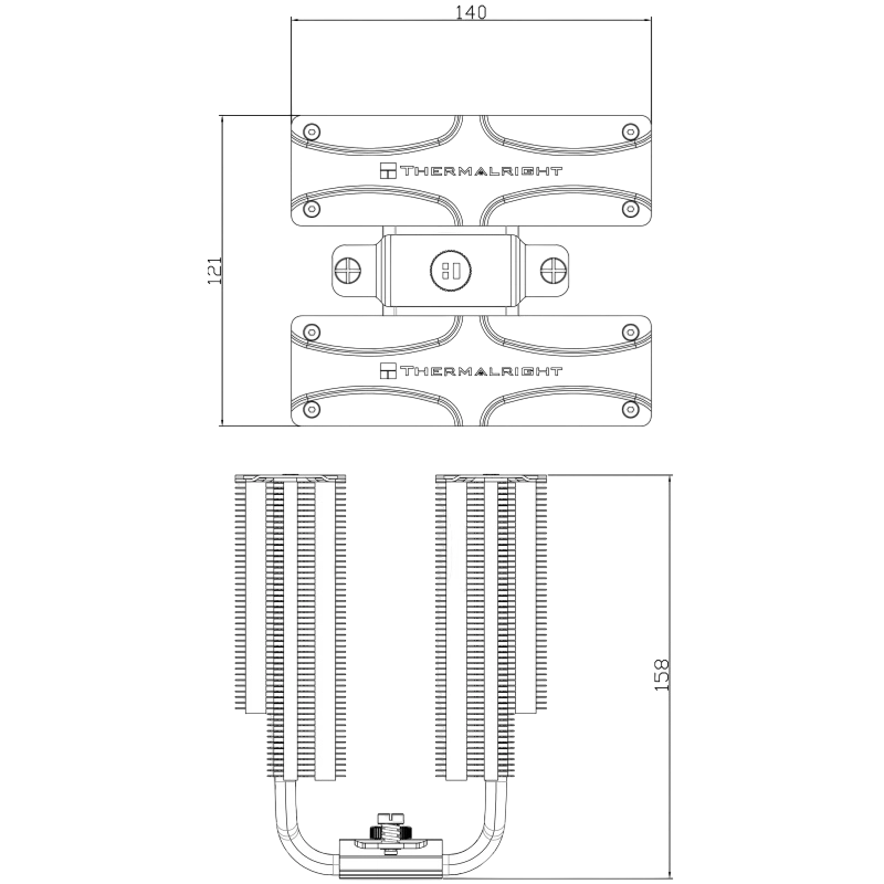 Кулер для процессора Thermalright Frost Commander 140 White (TRFC140W)