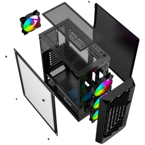 Компьютерный корпус Powercase Mistral C4B TG Black (CMICB-L4)