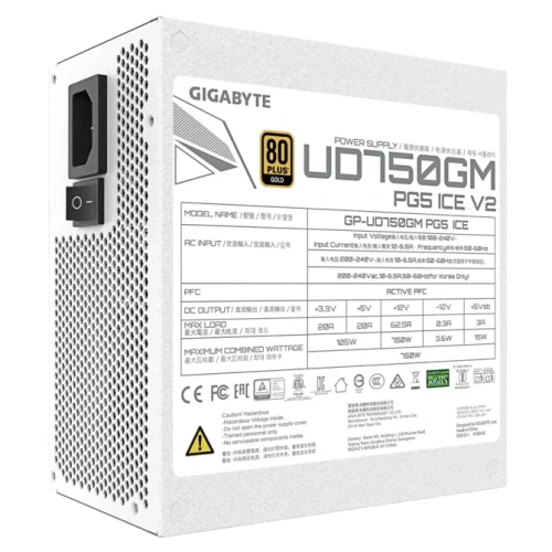 Блок питания Gigabyte 750W (GP-UD750GM PG5 V2 ICE)