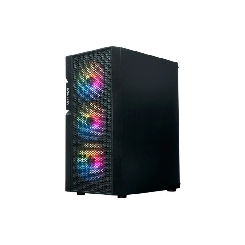 Компьютерный корпус XASTRA A302 4FRGB Black (A302-BK-FC120FRGB-4F-GL)