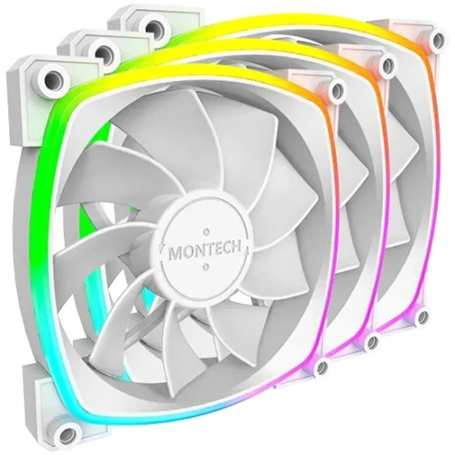 Комплект вентиляторов для корпуса Montech RX120 ARGB Reverse White (RX120W3P)