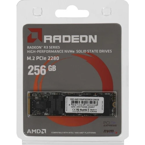 Твердотельный накопитель 256 Gb AMD Radeon R3 Series (R3MP30256G8)
