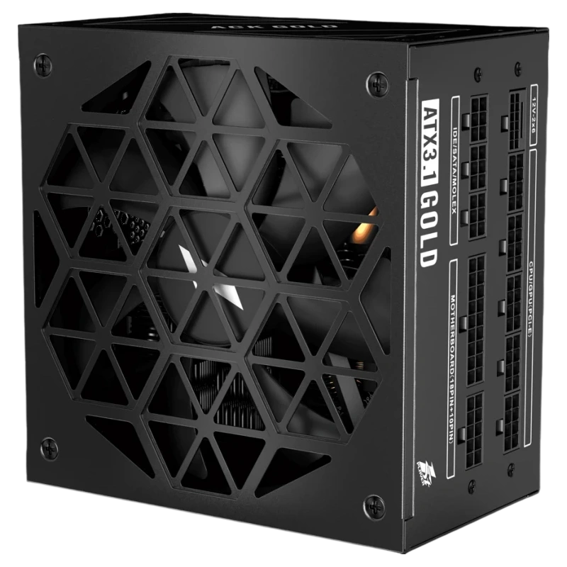 Блок питания 1STPLAYER 850W ACK GOLD Black (HA-850BA2-BK) 16 Pin (PCIe 5.0 Connector Cable Details)