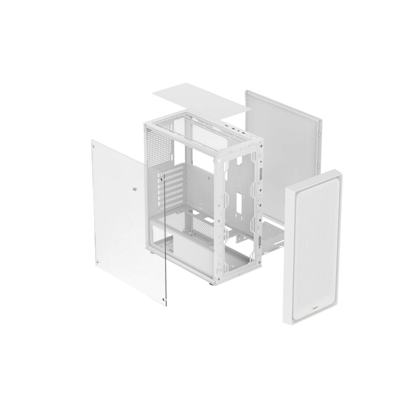 Компьютерный корпус Ocypus Gamma C50 WH TG White (Gamma-C50-WHG000XX-GL)