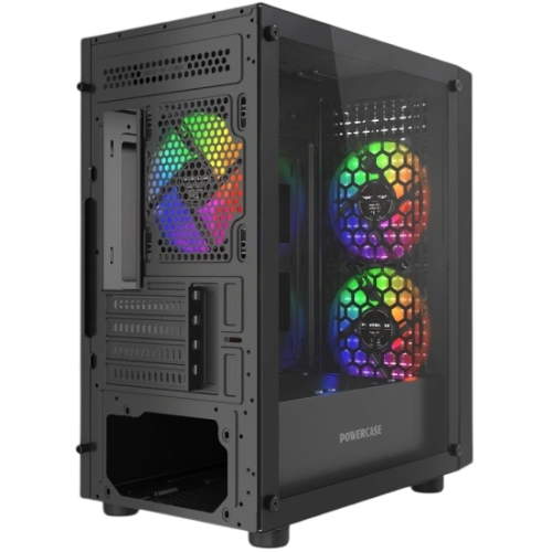 Компьютерный корпус Powercase Mistral Micro EM20 TG FRGB Black (CMMEM20B-L3)