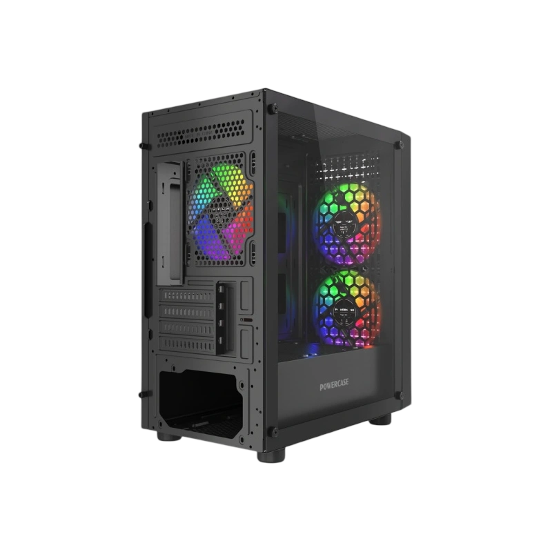 Компьютерный корпус Powercase Mistral Micro EM20 TG FRGB Black (CMMEM20B-L3)