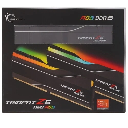 Оперативная память 64 Gb 6000 MHz G.Skill TRIDENT Z5 NEO RGB Black (F5-6000J3636F32GX2-TZ5NR)