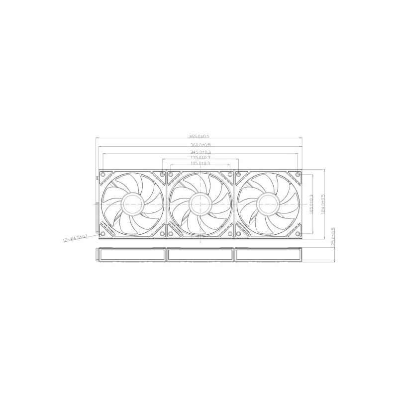 Комплект вентиляторов для корпуса Thermalright TL-M12QW X3 ARGB White (TRTLM12QWX3.3P)