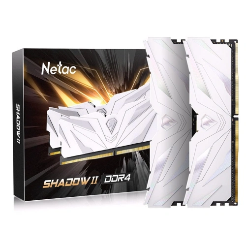 Оперативная память 32 Gb 3200 MHz NETAC SHADOW II White (NTSWD4P32DP-32W)