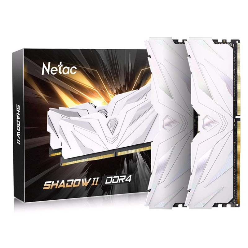 Оперативная память 32 Gb 3200 MHz NETAC SHADOW II White (NTSWD4P32DP-32W)