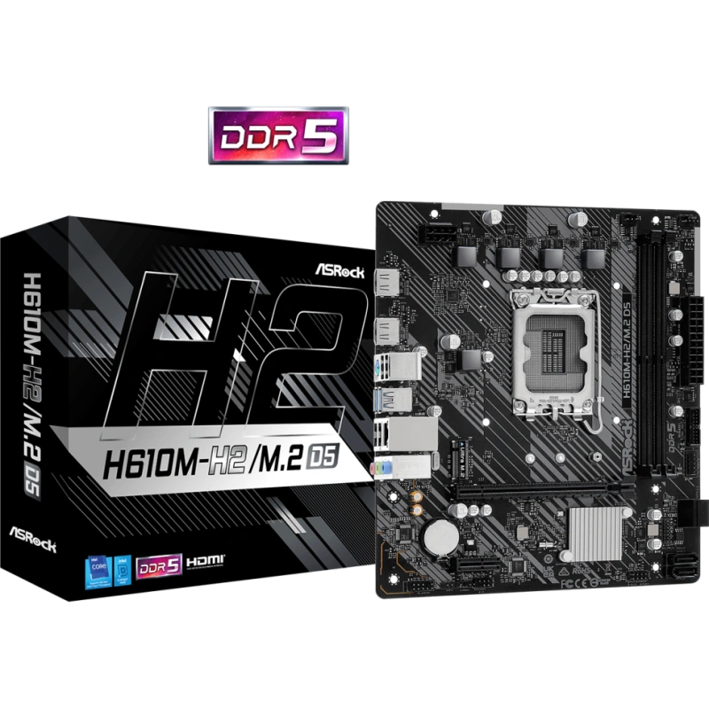Материнская плата ASRock H610M-H2/M.2 D5