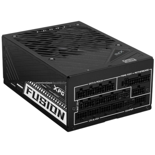 Блок питания ADATA XPG 1600W FUSION 1600 TITANIUM (FUSION1600T-BKCEU) (PCIe 5.0 Connector Cable Details) документация, кабельные стяжки, комплект кабелей, комплект крепежа
