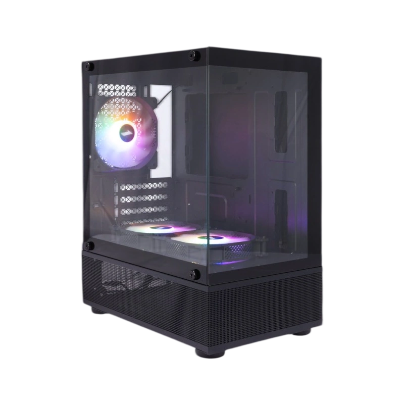 Компьютерный корпус 1STPLAYER MIKU Mi2-A LED Black (FP_Mi2-A-BK-2F1R-1F1)